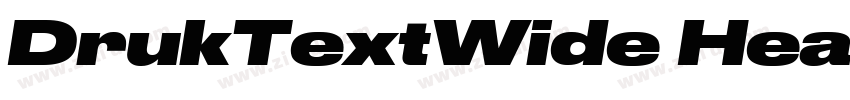 DrukTextWide Heavy字体转换